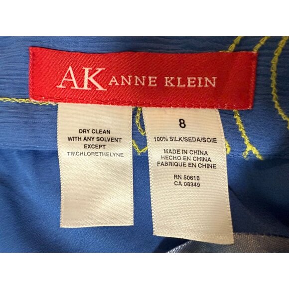 Ann Klein Silk Skirt SZ 8 Boho Flared Casual Chic Career Fairygoth Whimsy - Picture 3 of 5